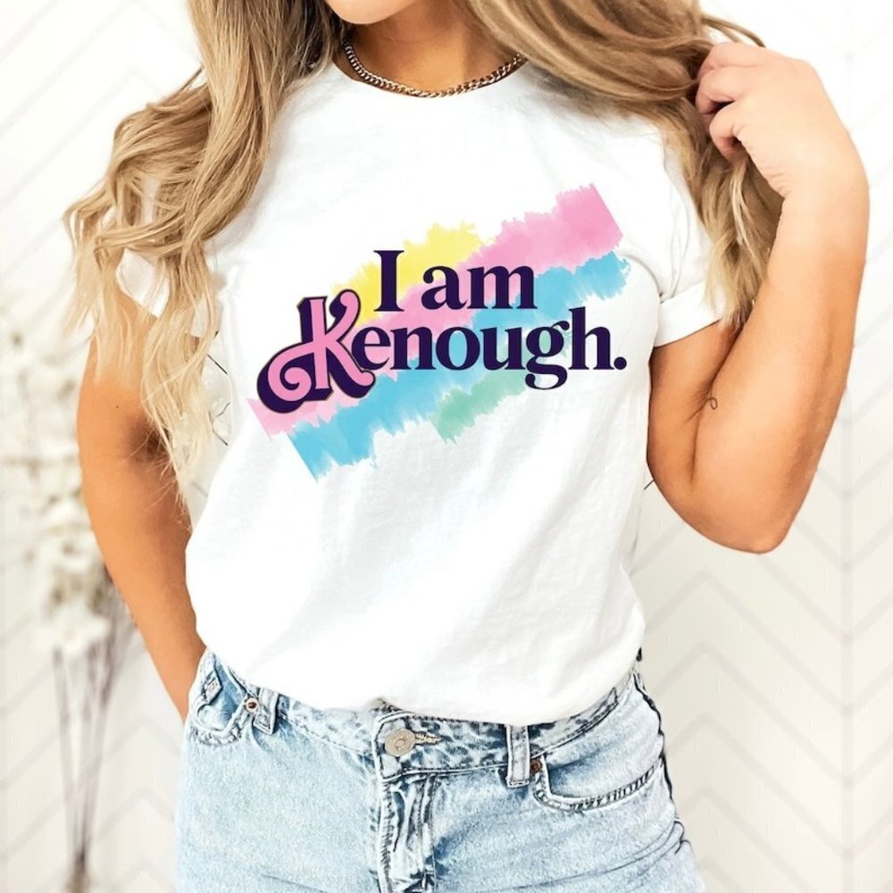 I Am Kenough Shirt Kenough Tee Tie Dye Ken Shirt I Am Enough Shirt Barbie Movie